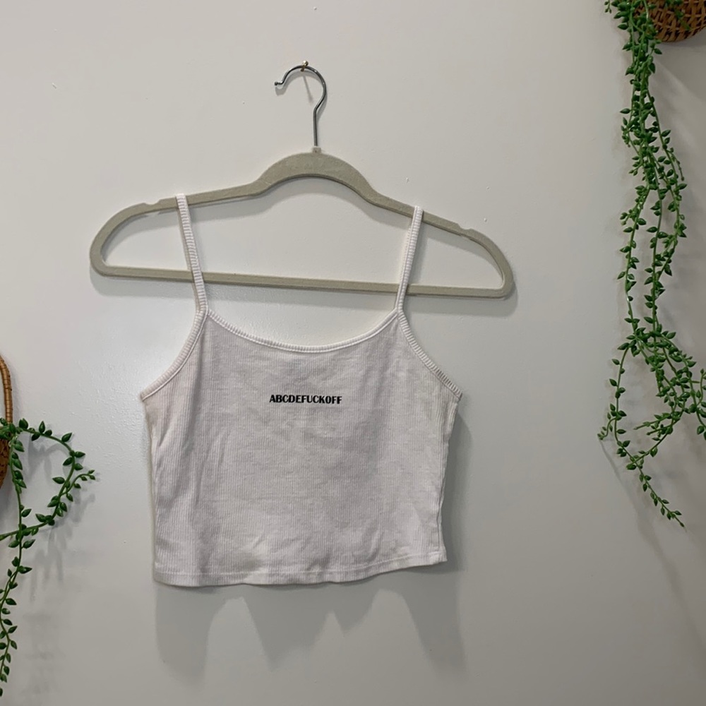 White crop top